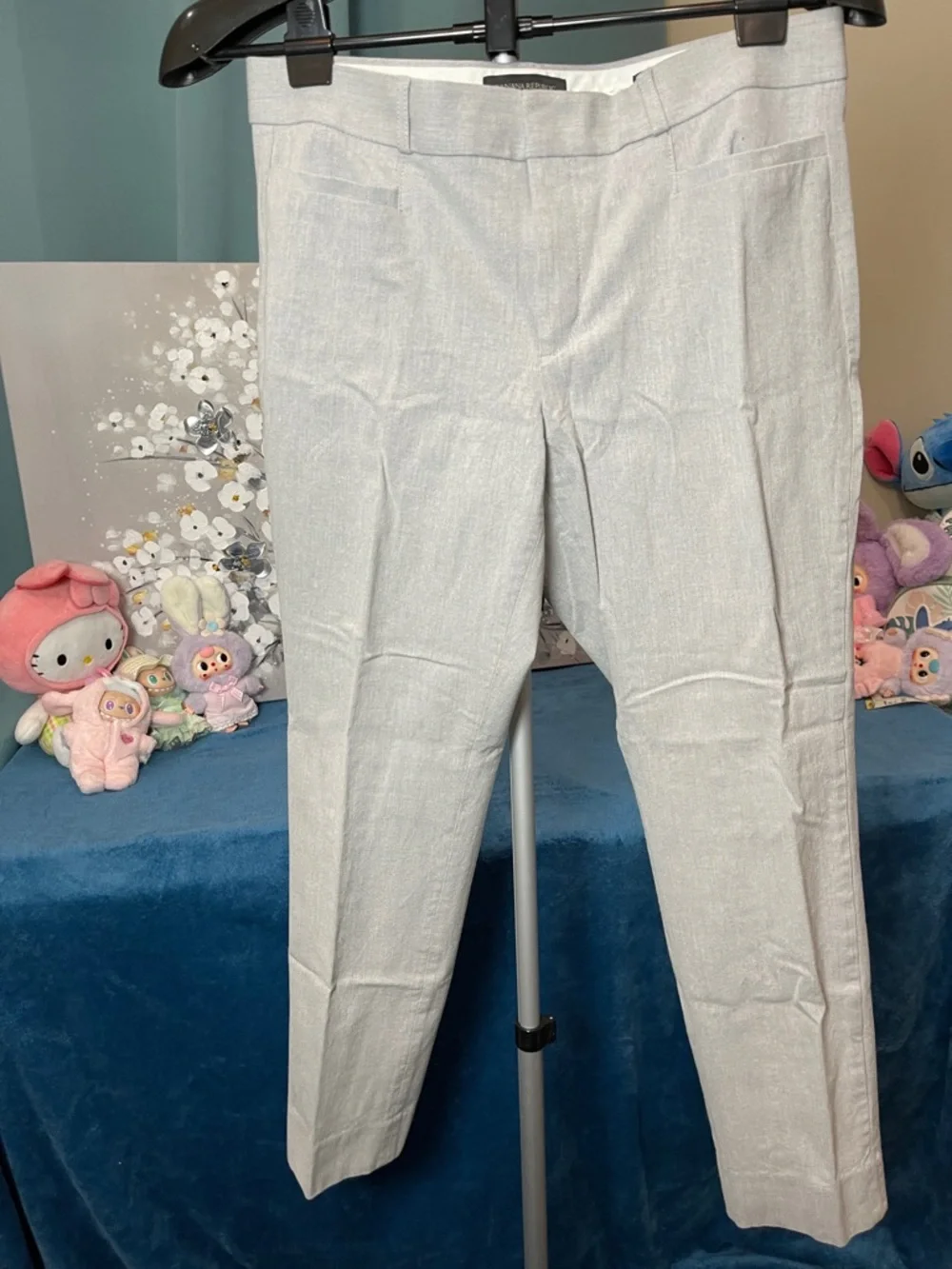Banana Republic Light Gray Women's Tailored Trousers - Picture 1 of 12